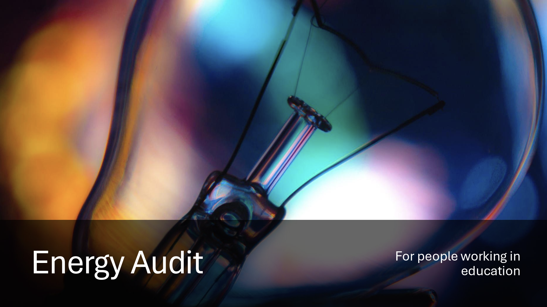 Energy Audit - Education Version
